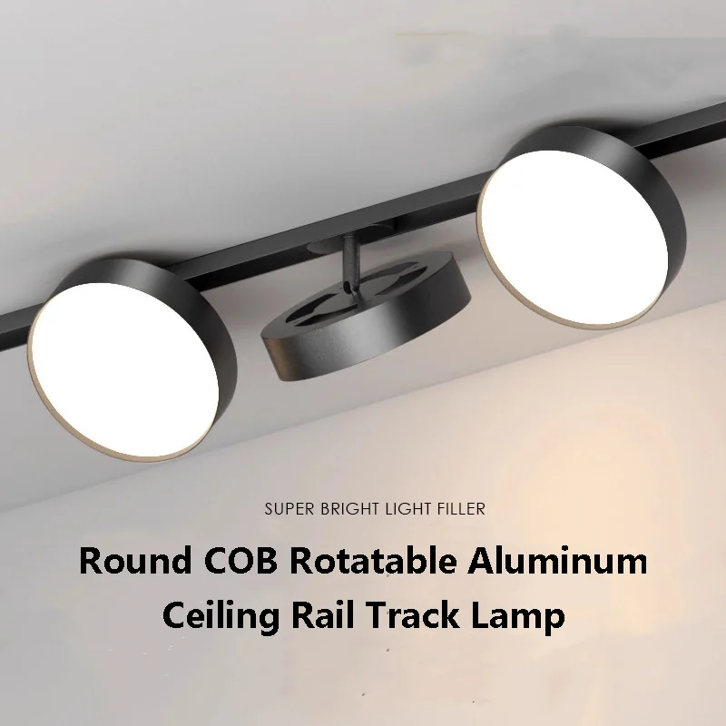 Super Bright Round COB Ceiling Rail Track Lamp Rotatable Aluminum Track Light Clothing Store Commercial Track Spotlight 9/12/18W
Super Bright Round COB Ceiling Rail Track Lamp Rotatable Aluminum Track Light Clothing Store Commercial Track Spotlight 9/12/18W