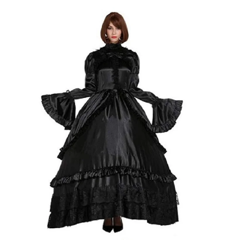 Cosplay Lockable Gothic Lolita Black Sissy Girl Punk Satin Dress Fake Fairy Big Sleeve Dress
Cosplay Lockable Gothic Lolita Black Sissy Girl Punk Satin Dress Fake Fairy Big Sleeve Dress
