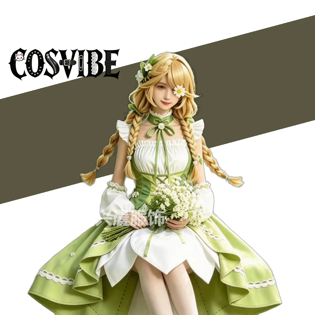 Nahida Cosplay - Cute Maid Dress Ice-green Halloween Outfit Anime Fanart Costume
Nahida Cosplay - Cute Maid Dress Ice-green Halloween Outfit Anime Fanart Costume
