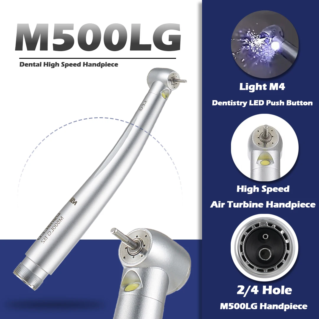 NSK DynaLED M500LG Handpiece with LED Light B2 M4 Push Button High Speed Handpiece Dentistry Tips Air Turbine High Rotation Pens
NSK DynaLED M500LG Handpiece with LED Light B2 M4 Push Button High Speed Handpiece Dentistry Tips Air Turbine High Rotation Pens