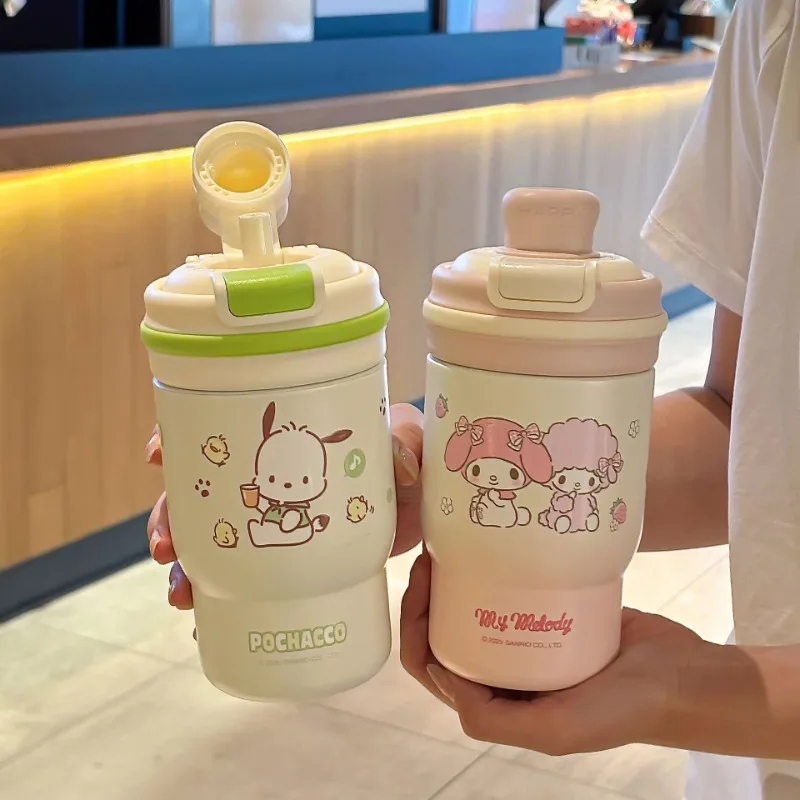 410ml Anime My Melody Cinnamoroll Pochacco Kuromi Straw Thermos Cup Kawaii Cartoon Coffee Bottle Vacuum Flask Insulated Mug Gift
410ml Anime My Melody Cinnamoroll Pochacco Kuromi Straw Thermos Cup Kawaii Cartoon Coffee Bottle Vacuum Flask Insulated Mug Gift