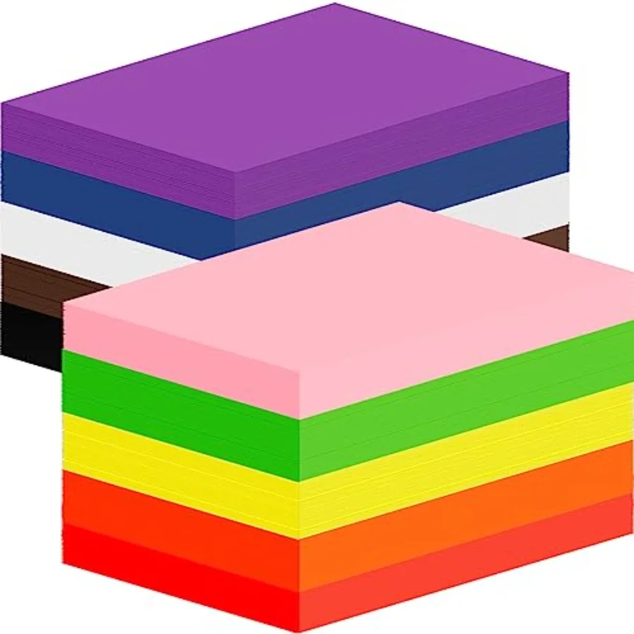 2000 Sheets Construction Paper Bulk 11.4'' x 7.9'' Lightweight Art Supplies Assorted Colors Construction Paper for Drawing Deco
2000 Sheets Construction Paper Bulk 11.4'' x 7.9'' Lightweight Art Supplies Assorted Colors Construction Paper for Drawing Deco