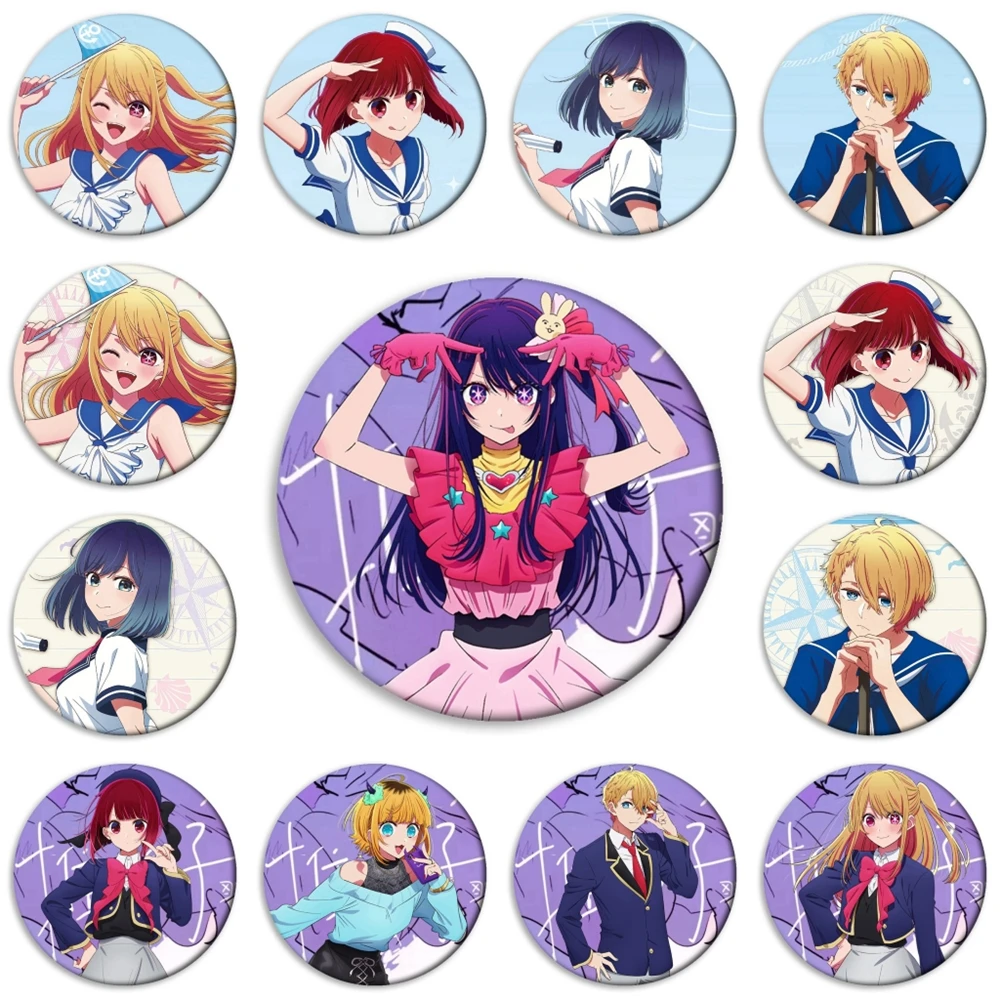 58 мм аниме OSHI NO KO Hoshino Ai Arima Kana Kotobuki Minami Косплей Костюм Значок Булавка SPTE Жесть Брошь Опора Xmas Gilf
58 мм аниме OSHI NO KO Hoshino Ai Arima Kana Kotobuki Minami Косплей Костюм Значок Булавка SPTE Жесть Брошь Опора Xmas Gilf