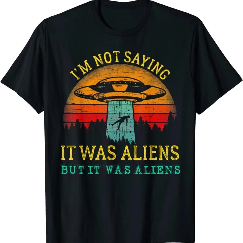 2024 new Funny Im Not Saying It Was Aliens loose Tee Shirt Psychedelic Research Volunteer UFO Men Retro T-shirts
2024 new Funny Im Not Saying It Was Aliens loose Tee Shirt Psychedelic Research Volunteer UFO Men Retro T-shirts