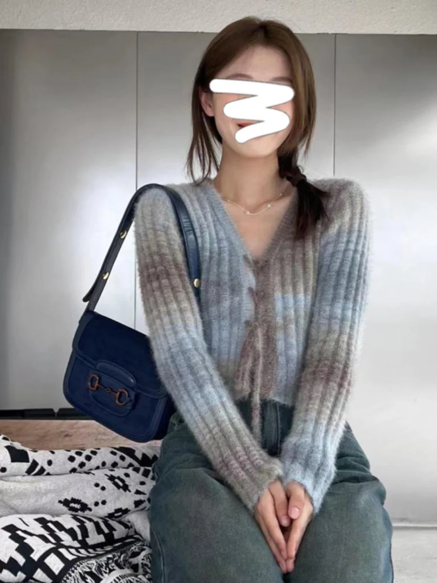 Адуированный вязаный открытый кардиган Tie Dye V Ne Long Sve, женский весенне-осенний мягкий уютный свитер с подкладкой, джемпер
Адуированный вязаный открытый кардиган Tie Dye V Ne Long Sve, женский весенне-осенний мягкий уютный свитер с подкладкой, джемпер