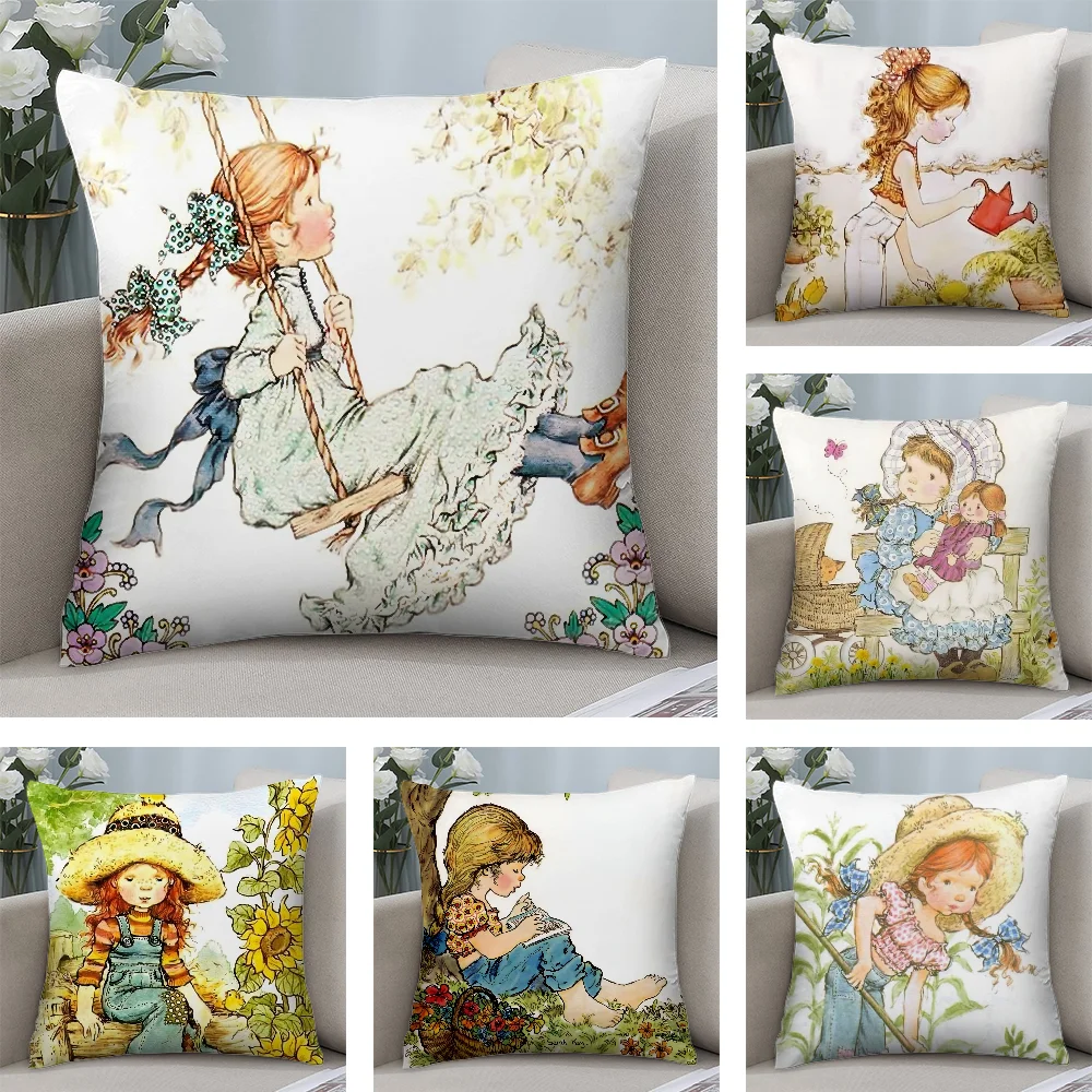 Art Sarah Kay Swing Girl Pillow Case Short Plush Pillow Covers Sofa Decorative Gift Home Double-sided Printing Cushion Cover
Art Sarah Kay Swing Girl Pillow Case Short Plush Pillow Covers Sofa Decorative Gift Home Double-sided Printing Cushion Cover