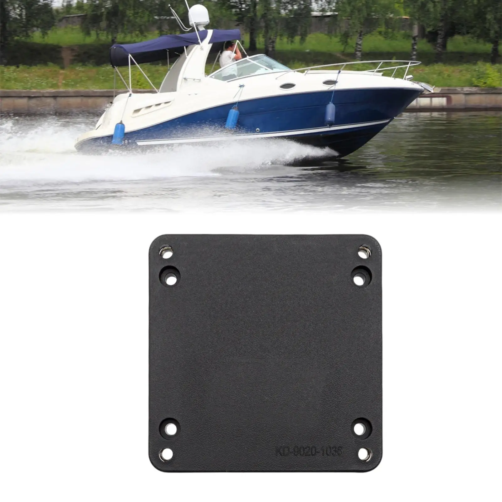 Universal Downrigger Mounting Plate Black Nylon Fiberglass Support Bracket for Yacht Trolling Base Install
Universal Downrigger Mounting Plate Black Nylon Fiberglass Support Bracket for Yacht Trolling Base Install
