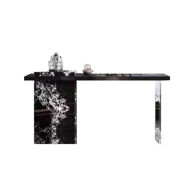 LMM modern simple household balcony rock slab tea table acrylic suspended water tea table
LMM modern simple household balcony rock slab tea table acrylic suspended water tea table