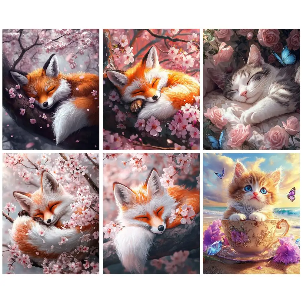 GATYZTORY 5D Diamond Painting Kit Animal Embroidery Sale Fox Cats Pictures Of Rhinestones Handicraft Mosaic Decor For Home
GATYZTORY 5D Diamond Painting Kit Animal Embroidery Sale Fox Cats Pictures Of Rhinestones Handicraft Mosaic Decor For Home