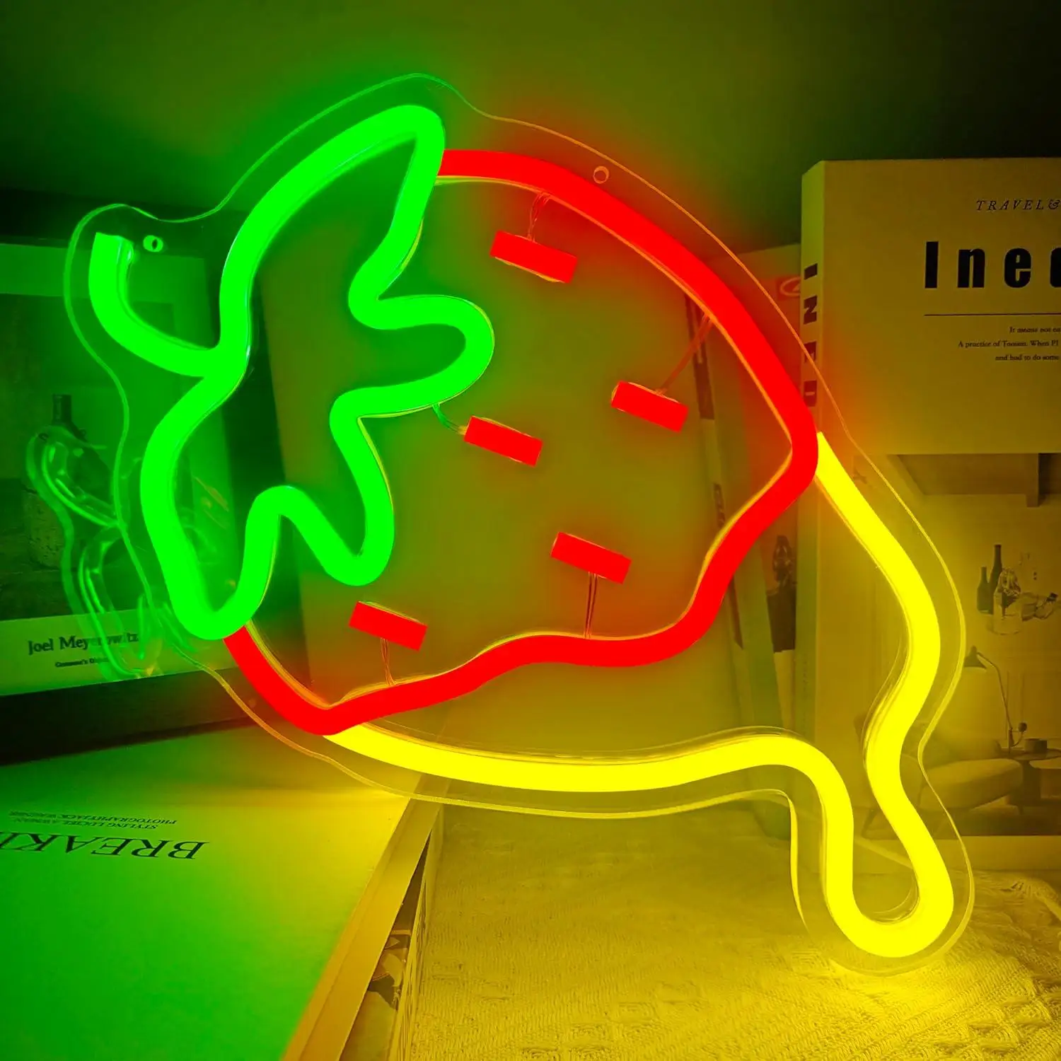 Melting Strawberry Neon Sign USB Dimmable LED Light for Wall Decor Girls Bedroom Teen Room Cute Fruit Vibe Art Decoration Gifts
Melting Strawberry Neon Sign USB Dimmable LED Light for Wall Decor Girls Bedroom Teen Room Cute Fruit Vibe Art Decoration Gifts