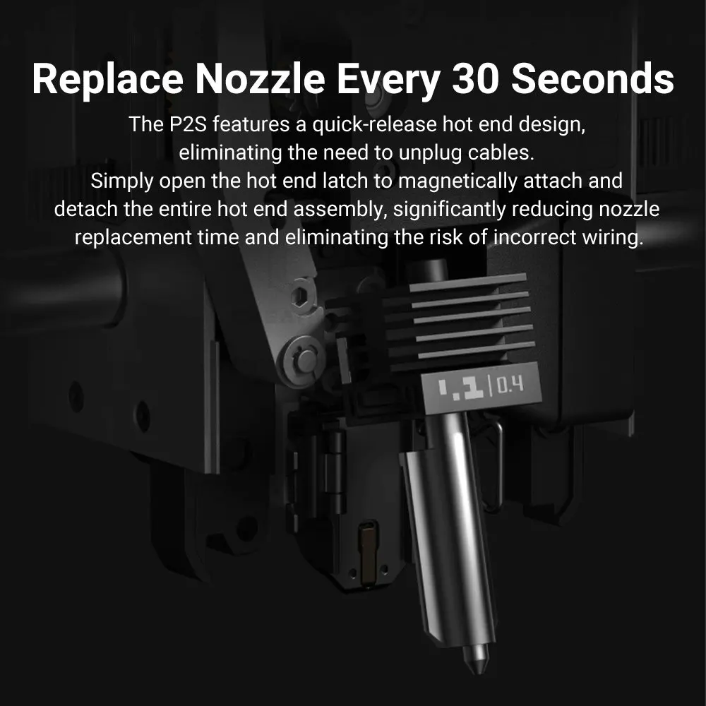 For Bamboo X2D P2S H2S H2C Hotend for Bamb Lab Quick Swap Extruder Hardened Steel Print Head P2S Hotend Replacement Nozzle
For Bamboo X2D P2S H2S H2C Hotend for Bamb Lab Quick Swap Extruder Hardened Steel Print Head P2S Hotend Replacement Nozzle