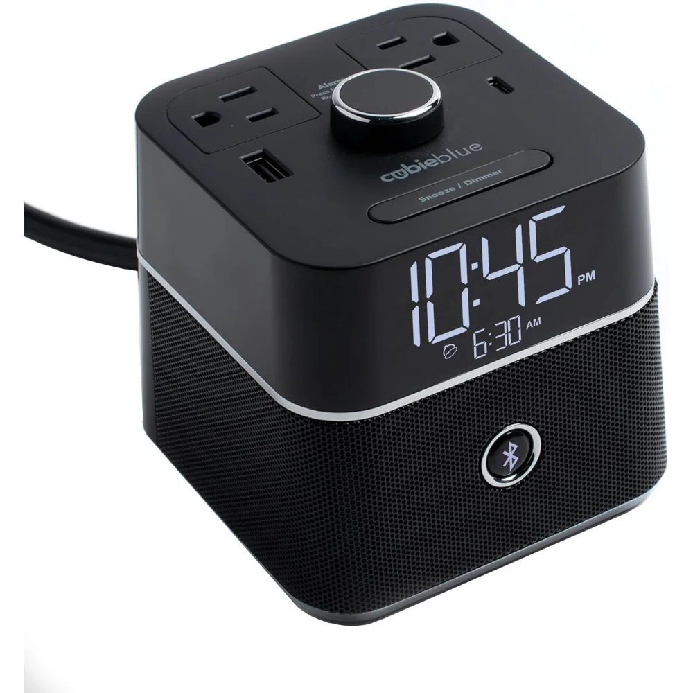 User Friendly & Convenient Alarm Clock Charger | 2 USB Ports | 2 Tamper Resistant Sockets | Bluetooth Speaker Wall Clocks
User Friendly & Convenient Alarm Clock Charger | 2 USB Ports | 2 Tamper Resistant Sockets | Bluetooth Speaker Wall Clocks