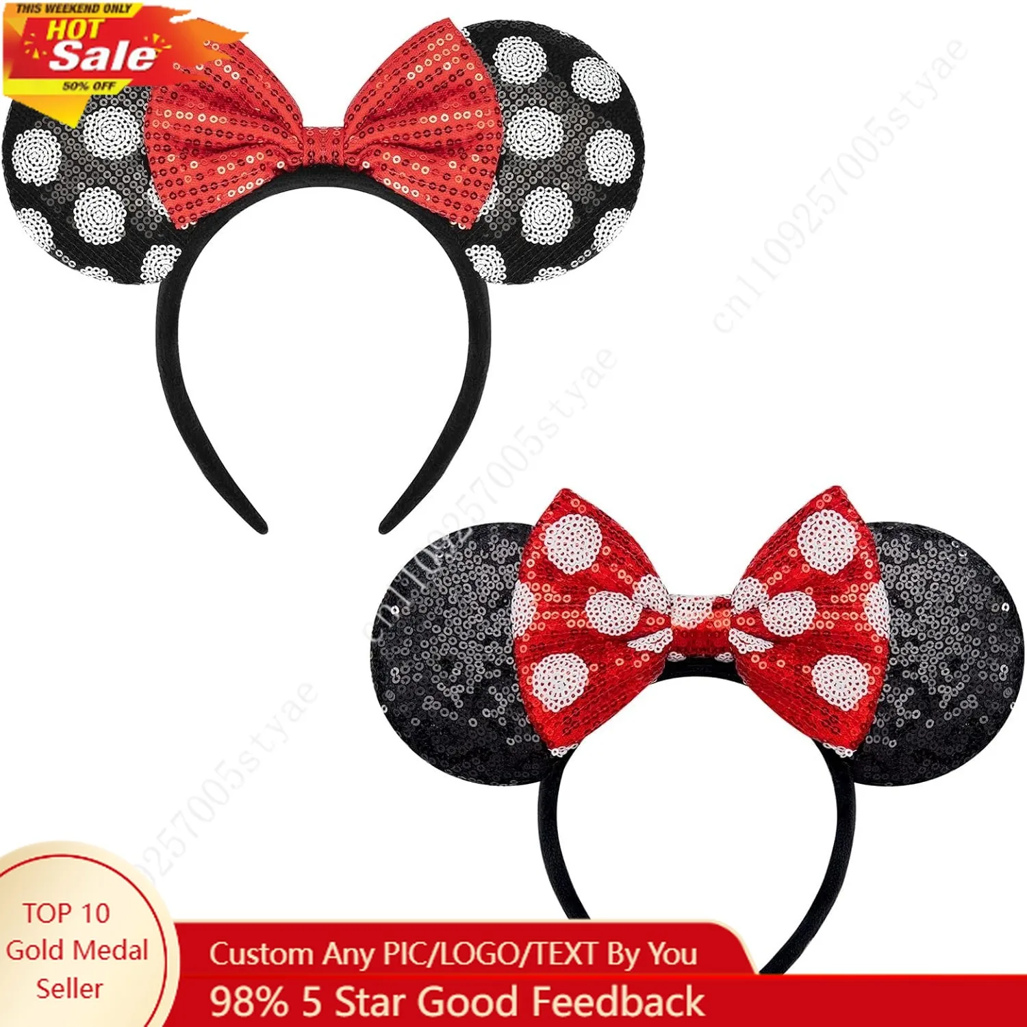 2 PC Sparkle Mouse Ears Headband Shiny All Day Comfort Upgraded Wide Band Bow Headbands for Girls Christmas Birthday Party
2 PC Sparkle Mouse Ears Headband Shiny All Day Comfort Upgraded Wide Band Bow Headbands for Girls Christmas Birthday Party
