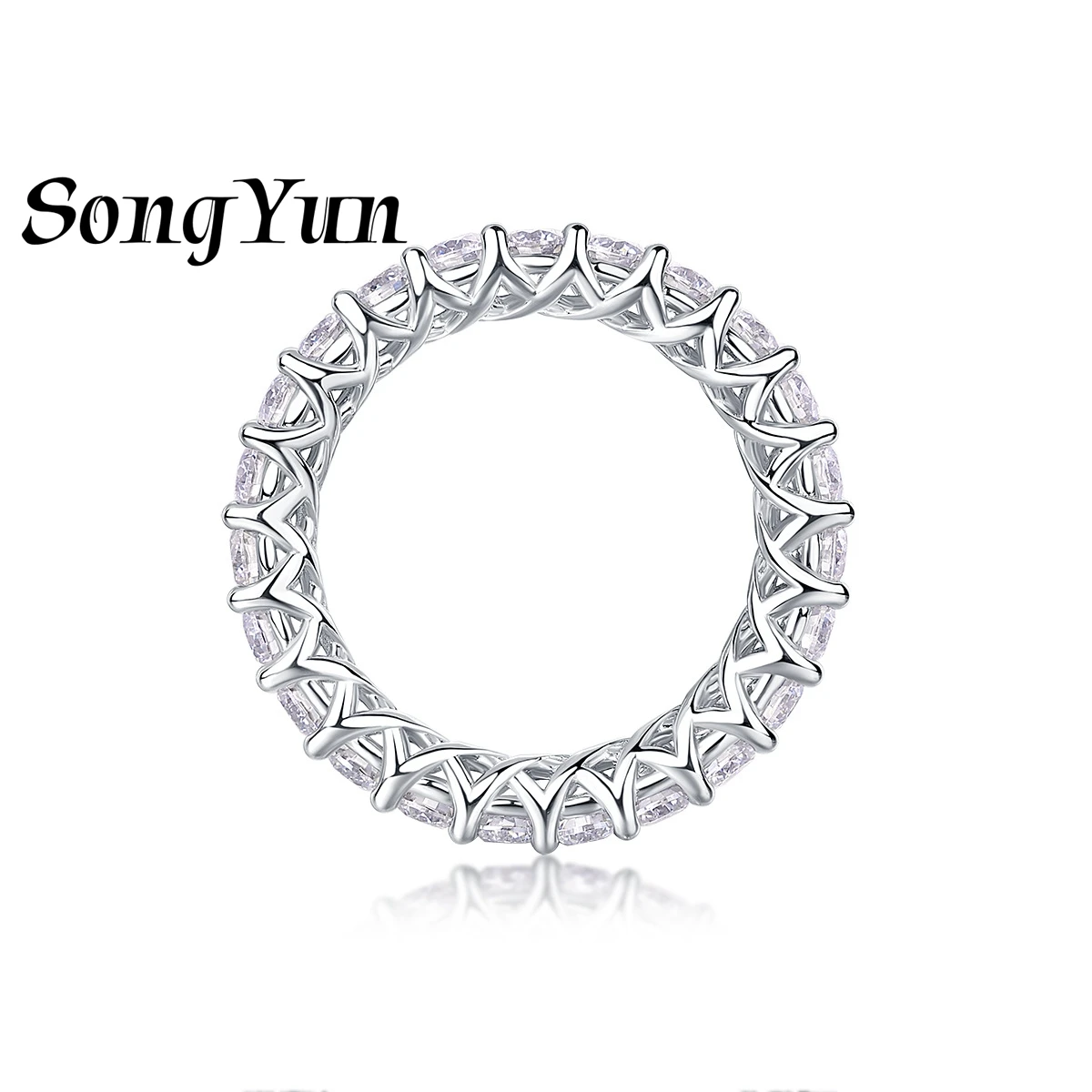 SONGYUN Luxury Jewelry 925 Sterling Silver Ring VVS Moissanite Charming Ring for Spouse 18K Real Gold Plated SYT Patent Rings
SONGYUN Luxury Jewelry 925 Sterling Silver Ring VVS Moissanite Charming Ring for Spouse 18K Real Gold Plated SYT Patent Rings