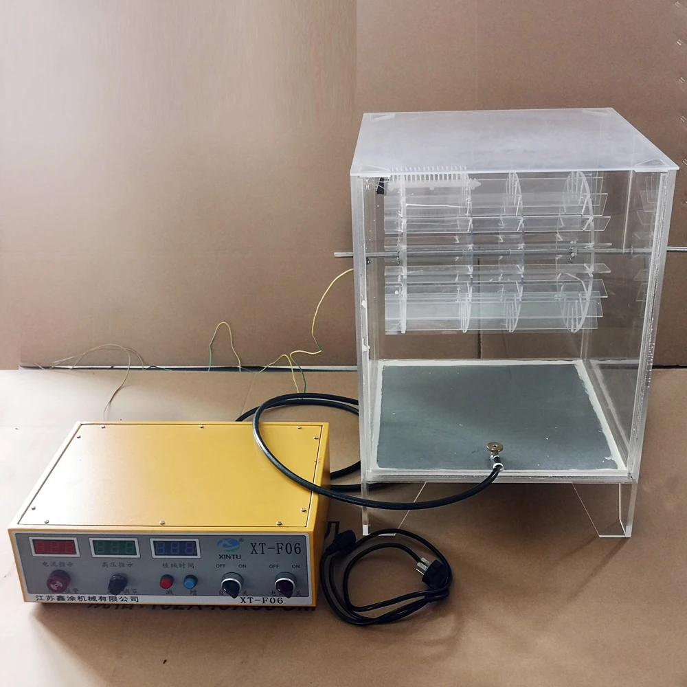 Electrostatic flocking machine XT-F06 with timer controller
Electrostatic flocking machine XT-F06 with timer controller
