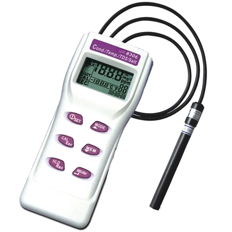 Multifunctional high-precision salinity meter, conductivity TDS detector, water quality analyzer
Multifunctional high-precision salinity meter, conductivity TDS detector, water quality analyzer