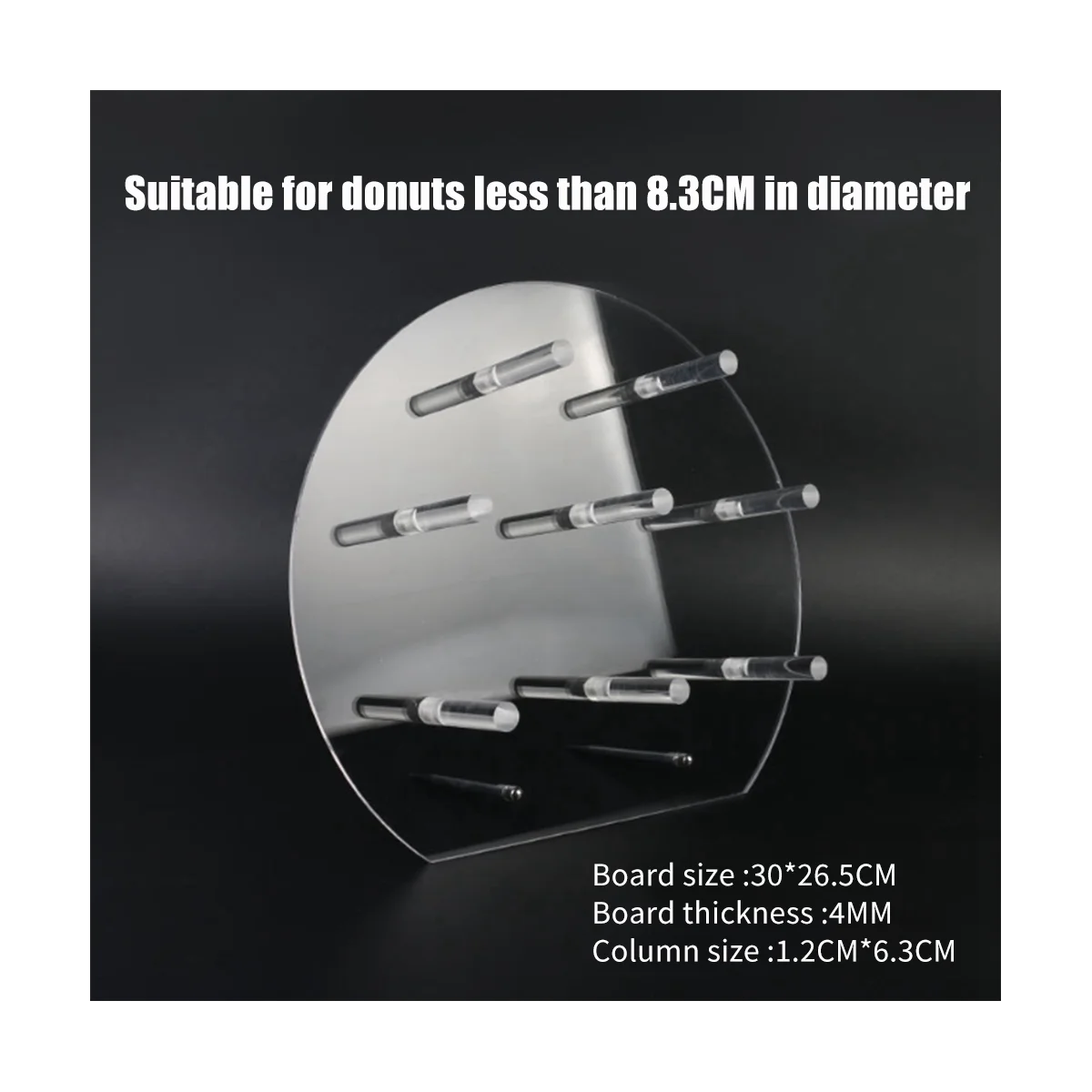 2-Pack Acrylic Donut Display Wall Stand for Party A Donut Holder for Donut Up Party, Wedding, Baby Shower Decorations
2-Pack Acrylic Donut Display Wall Stand for Party A Donut Holder for Donut Up Party, Wedding, Baby Shower Decorations