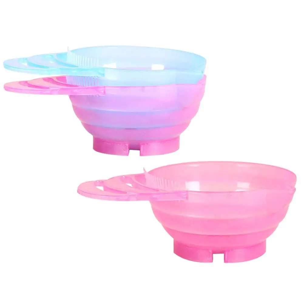 3pcs Tinting Bowl with Handle Plastic Hair Coloring Bowl Dyeing Scale Bowl for Home Salon (Random Color)
3pcs Tinting Bowl with Handle Plastic Hair Coloring Bowl Dyeing Scale Bowl for Home Salon (Random Color)