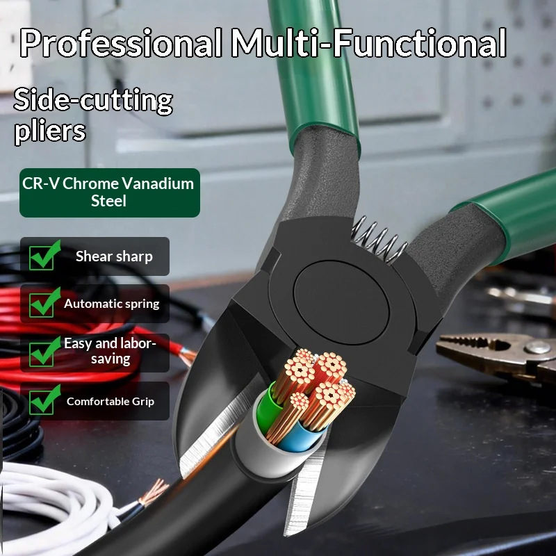 Industrial Thousand a for Electrician Wires Terminals Special Pliers Mouth Cutters High Side Small Diagonal Grade Hardness Abi
Industrial Thousand a for Electrician Wires Terminals Special Pliers Mouth Cutters High Side Small Diagonal Grade Hardness Abi