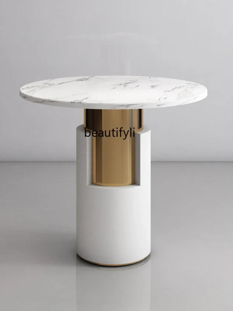 07Small round Table Household Dining Table Nordic Western Restaurant Sales Office Reception Negotiation Table and Chair
07Small round Table Household Dining Table Nordic Western Restaurant Sales Office Reception Negotiation Table and Chair