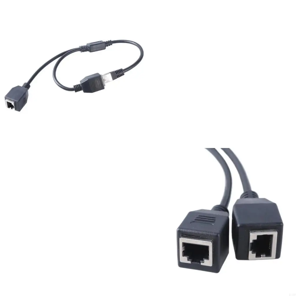 E1PF Quality RJ45 Ethernet Splitter Adapter 1 Male 2 Female Ports for Stable Internet
E1PF Quality RJ45 Ethernet Splitter Adapter 1 Male 2 Female Ports for Stable Internet