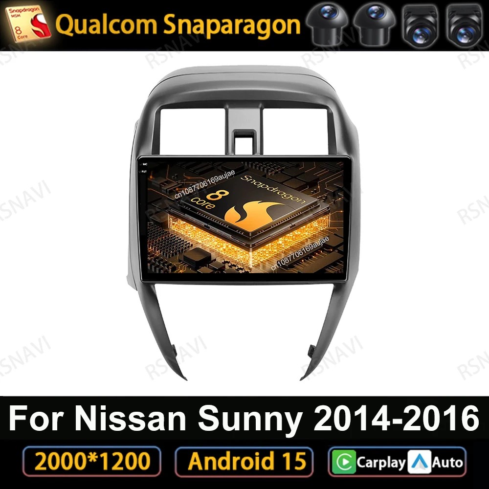Car Radio Android 15 For Nissan Sunny 2014-2016 QLED Head Unit DVD Multimedia Viedo Player Stereo DSP 4G LTE Qualcomm 5G WIFI BT
Car Radio Android 15 For Nissan Sunny 2014-2016 QLED Head Unit DVD Multimedia Viedo Player Stereo DSP 4G LTE Qualcomm 5G WIFI BT