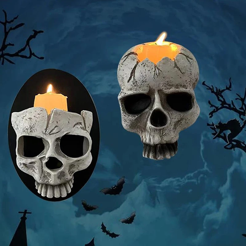 1PC Home Decoration Resin Handicrafts Figurines Sculptures Vintage Ghost Skulls Candle Holders, Candle Supports
1PC Home Decoration Resin Handicrafts Figurines Sculptures Vintage Ghost Skulls Candle Holders, Candle Supports