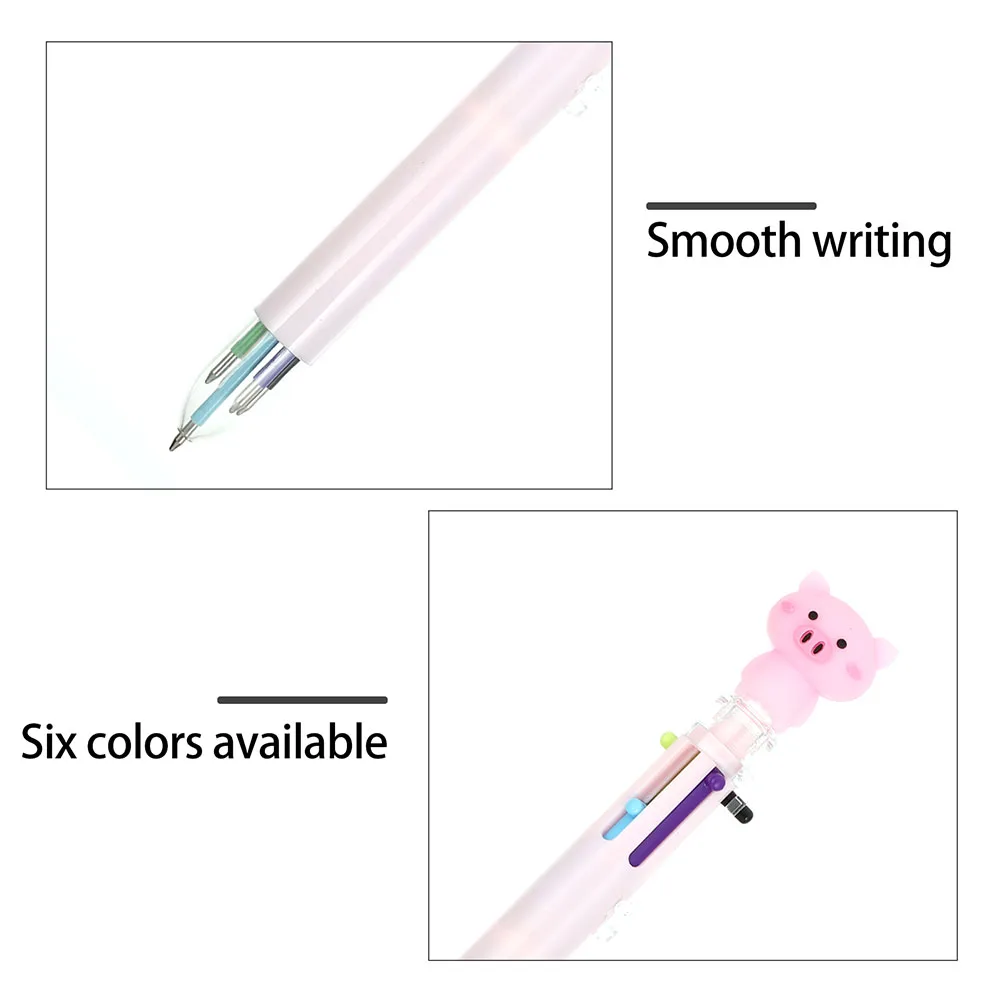 12pcs Cartoon Ballpoint Pens Multi-Function Six Color Pens Ergonomic Writing Pen Students School Office Supply
12pcs Cartoon Ballpoint Pens Multi-Function Six Color Pens Ergonomic Writing Pen Students School Office Supply