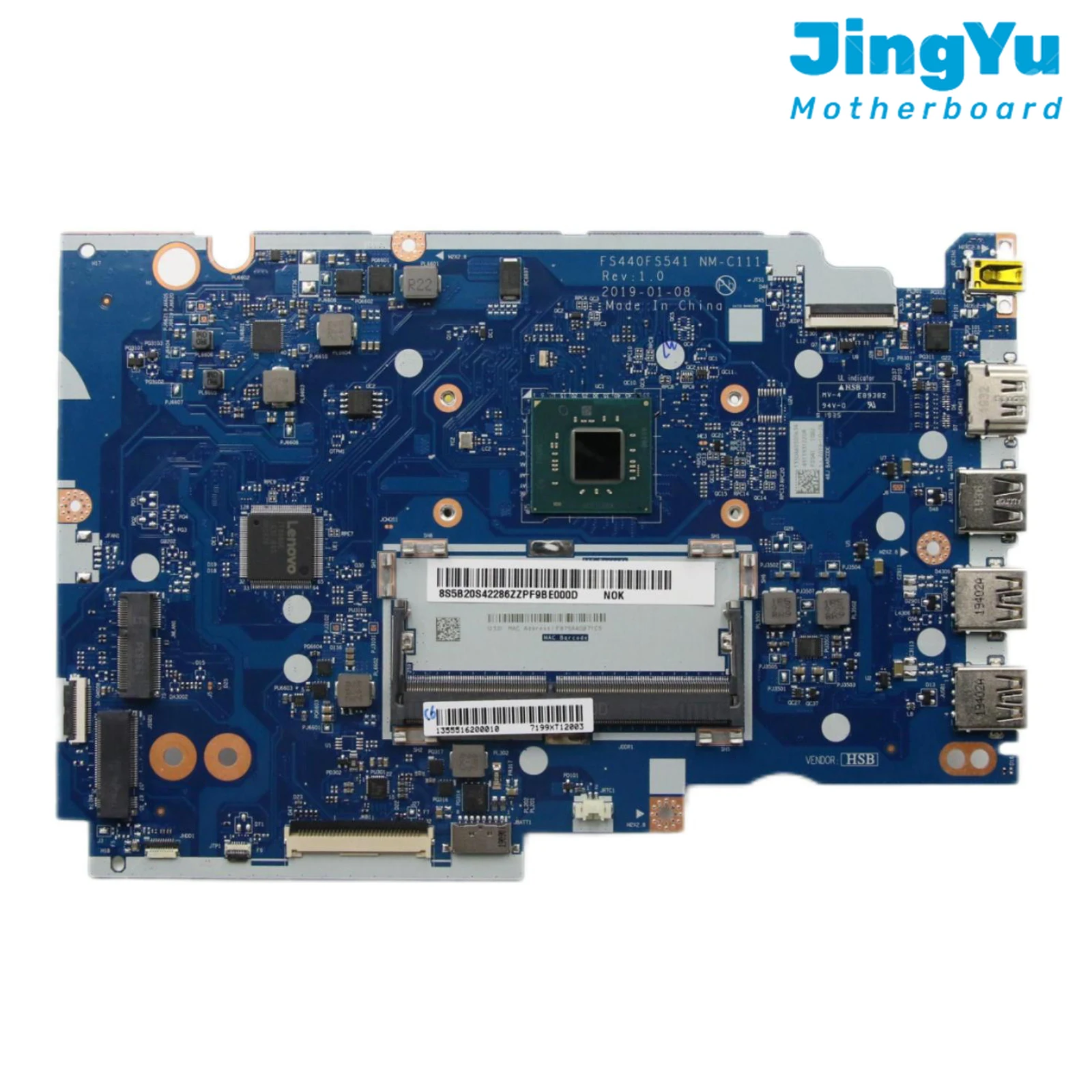 Материнская плата для ноутбука Ideapad S145-15IGM NM-C111 с процессором N5000 DDR4 UMA
Материнская плата для ноутбука Ideapad S145-15IGM NM-C111 с процессором N5000 DDR4 UMA