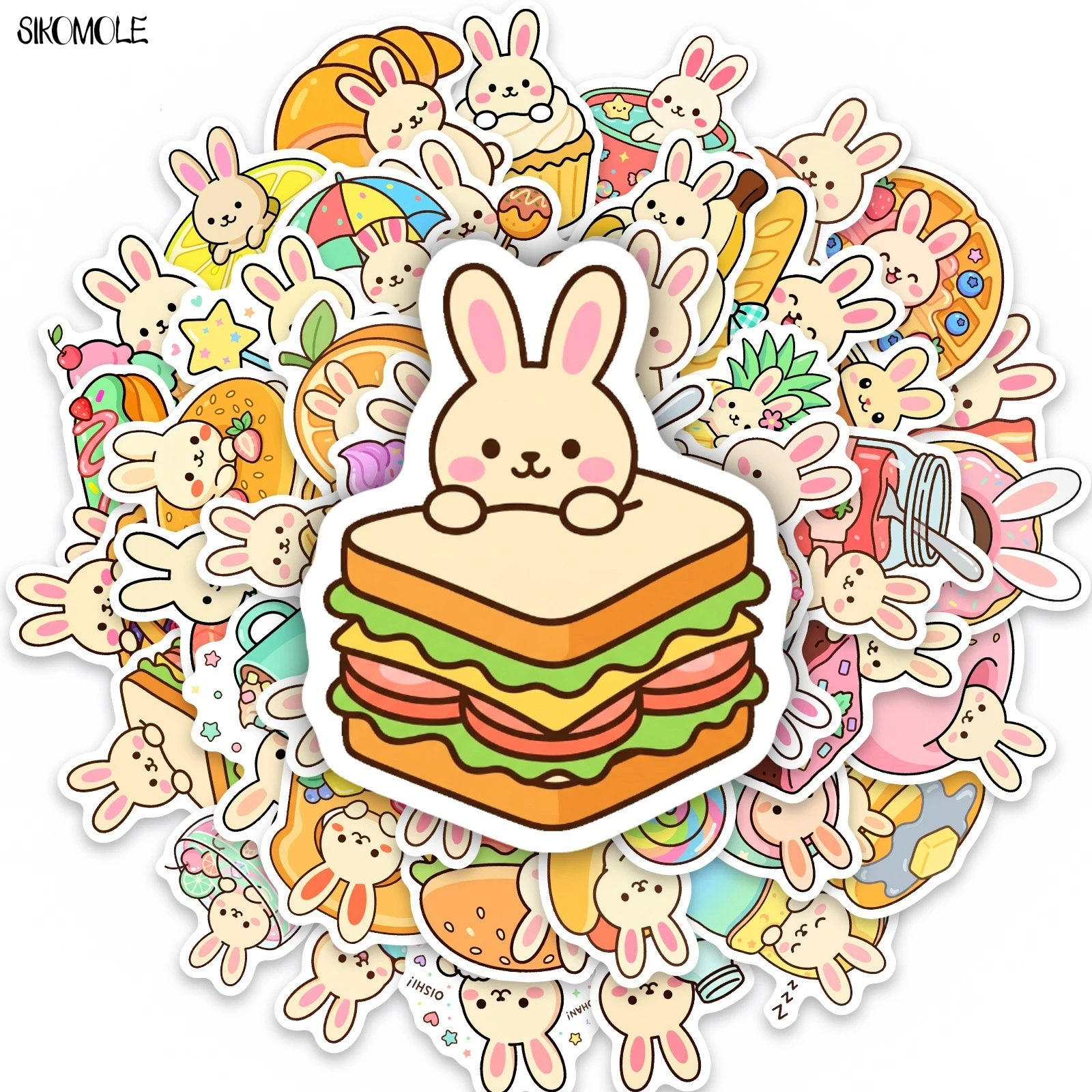 10/30/50PCS Cartoon Little Rabbit Baking Stickers Book DIY Skateboard Toys Guitar Luggage Suitcase Decoration Graffiti Sticker
10/30/50PCS Cartoon Little Rabbit Baking Stickers Book DIY Skateboard Toys Guitar Luggage Suitcase Decoration Graffiti Sticker