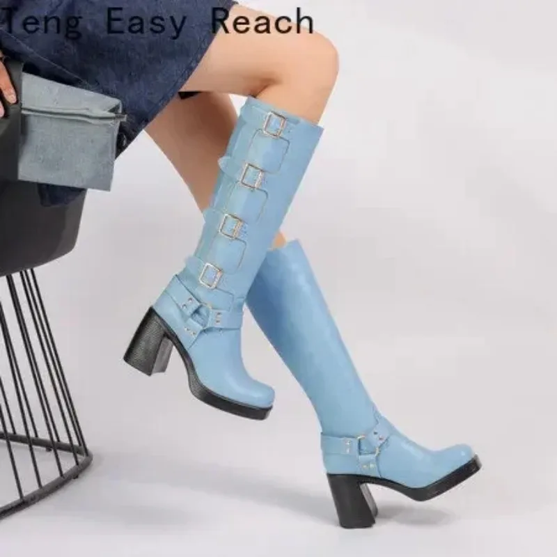 Spring Autumn 2025 Knee High Boots Women Fashion Square Heel Long Boots Woman Leather Shoes Winter Large Size 41
Spring Autumn 2025 Knee High Boots Women Fashion Square Heel Long Boots Woman Leather Shoes Winter Large Size 41