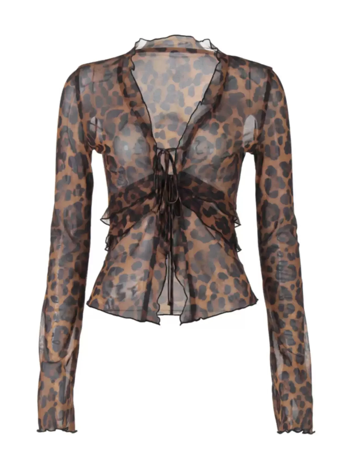 Женская прозрачная блузка NIGO с леопардовым принтом, весна-лето, для вечеринок, повседневной носки, свиданий, с длинным рукавом, V-образным вырезом, модный топ # NIGO95868Z
Женская прозрачная блузка NIGO с леопардовым принтом, весна-лето, для вечеринок, повседневной носки, свиданий, с длинным рукавом, V-образным вырезом, модный топ # NIGO95868Z