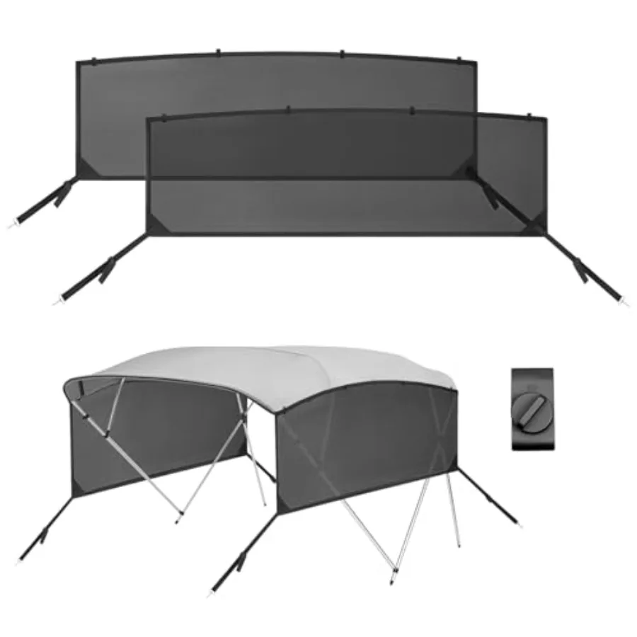 Detachable Clip in Bimini Top Mesh Sidewalls Boat Sun Shade Universal Fit for 4 Bow Bimini Tops with Straps Clips Bimini Tops N
Detachable Clip in Bimini Top Mesh Sidewalls Boat Sun Shade Universal Fit for 4 Bow Bimini Tops with Straps Clips Bimini Tops N
