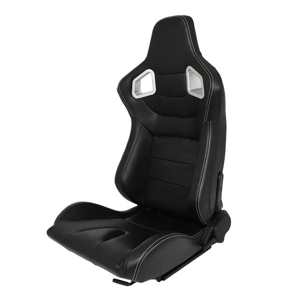 Black PVC polyurethane backing with double sliders for car sports and racing seats
Black PVC polyurethane backing with double sliders for car sports and racing seats