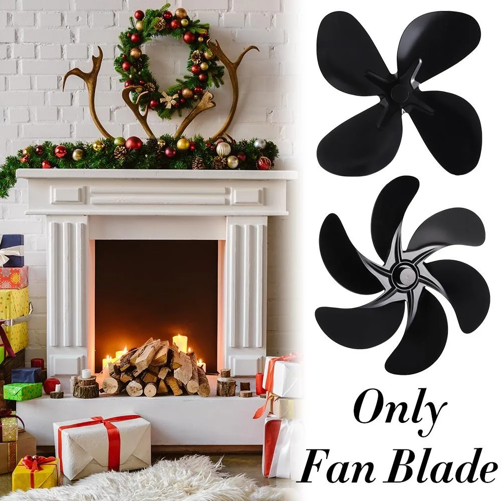 New 4/5/6 Blades Wood Stove Fan Black Fire Heat Fireplace Fan Reinforced Power Saving Eco Log Burner For Heat Powered
New 4/5/6 Blades Wood Stove Fan Black Fire Heat Fireplace Fan Reinforced Power Saving Eco Log Burner For Heat Powered