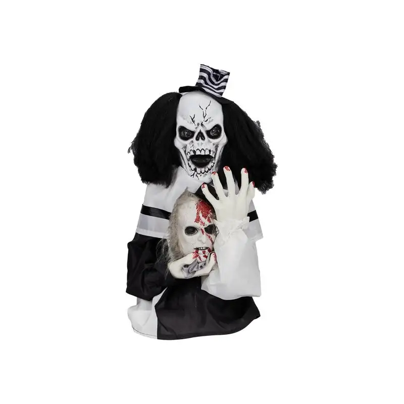 1.8ft Scary Clown Decoration, Sound-Activated Creepy Prop for Halloween Parties, Haunted House Indoor Outdoor Table Garden Yard
1.8ft Scary Clown Decoration, Sound-Activated Creepy Prop for Halloween Parties, Haunted House Indoor Outdoor Table Garden Yard