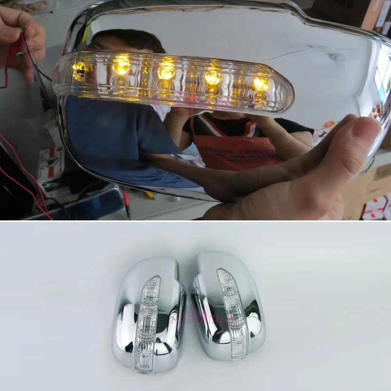 For Toyota Hilux Vigo 2012 2013 2014 Exterior Door Mirror Cover with LED Turn Signal Part Overlay Chrome Car Styling Accessories
For Toyota Hilux Vigo 2012 2013 2014 Exterior Door Mirror Cover with LED Turn Signal Part Overlay Chrome Car Styling Accessories