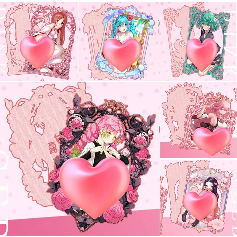 Anime Goddess Story Characters Yae Miko Hatsune Miku Kamado Nezuko Kanroji Mitsuri Metal Card Christmas Birthday Gifts Toys
Anime Goddess Story Characters Yae Miko Hatsune Miku Kamado Nezuko Kanroji Mitsuri Metal Card Christmas Birthday Gifts Toys