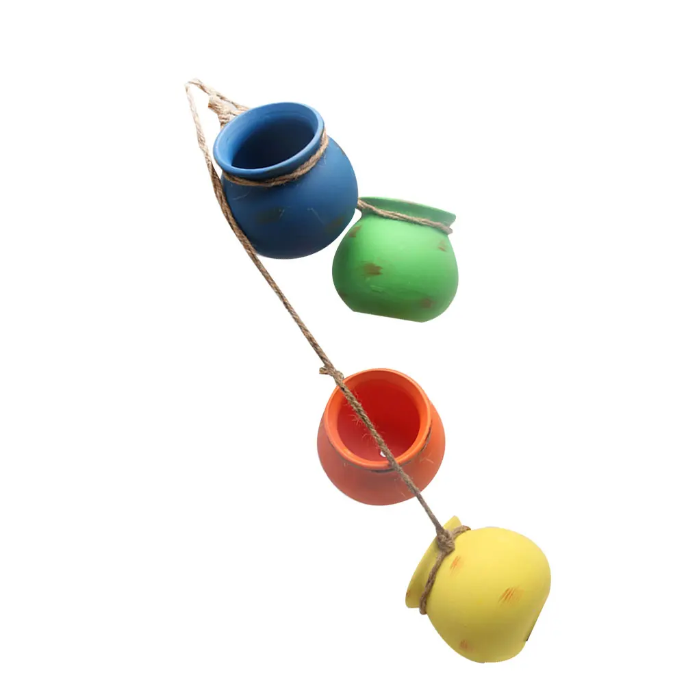 4pcs Mini Ceramic Flower Pot Hanging Planter for Indoor Decorative Wall Vase Succulents Plants Cactus
4pcs Mini Ceramic Flower Pot Hanging Planter for Indoor Decorative Wall Vase Succulents Plants Cactus