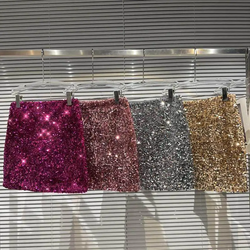 2026 Summer Autumn New Arrival: Elegant Sequin Bodycon Mini Skirt - Runway Style Full Sequined Shiny Skirts for Women
2026 Summer Autumn New Arrival: Elegant Sequin Bodycon Mini Skirt - Runway Style Full Sequined Shiny Skirts for Women