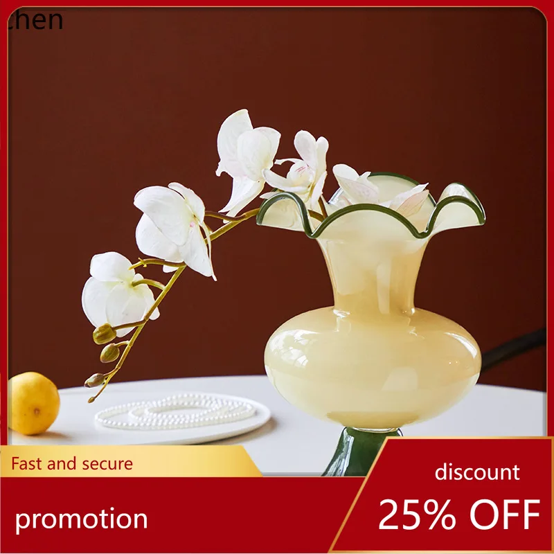Zml glass vase living room high-end hydroponic flower arrangement soft decoration craft
Zml glass vase living room high-end hydroponic flower arrangement soft decoration craft