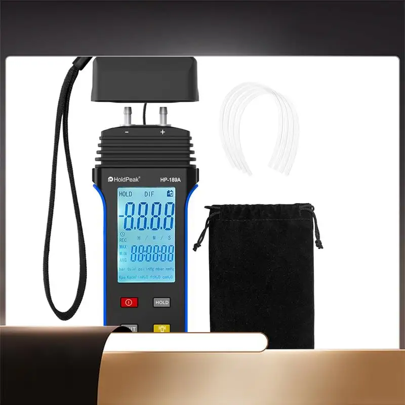 Holdpeak For Any Gas Pressure System Digital Manometer, 2-Port Gas Pressure Tester LCD Display With Backlight Trouble-X64A
Holdpeak For Any Gas Pressure System Digital Manometer, 2-Port Gas Pressure Tester LCD Display With Backlight Trouble-X64A