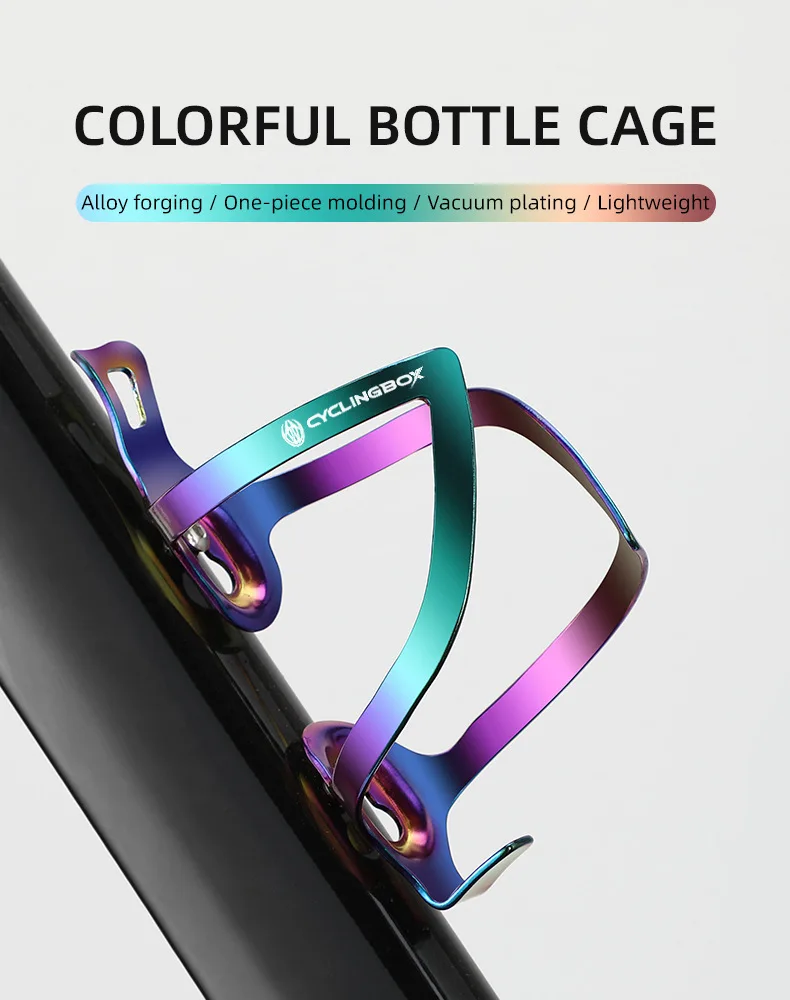 Aluminum Alloy Colorful Bike Water Bottle Cage MTB Road Bicycle Vacuum Plating Side Opening Cycling Holder
Aluminum Alloy Colorful Bike Water Bottle Cage MTB Road Bicycle Vacuum Plating Side Opening Cycling Holder