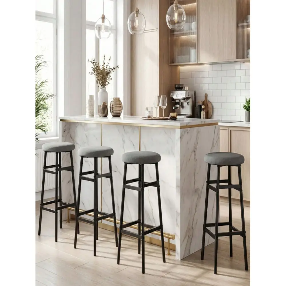 Of 2 All Metal Barstools With Sturdy Steel Frame Footrest, Industrial Counter Height Stackable Bar Stools, Heavy Duty Kitchen I
Of 2 All Metal Barstools With Sturdy Steel Frame Footrest, Industrial Counter Height Stackable Bar Stools, Heavy Duty Kitchen I