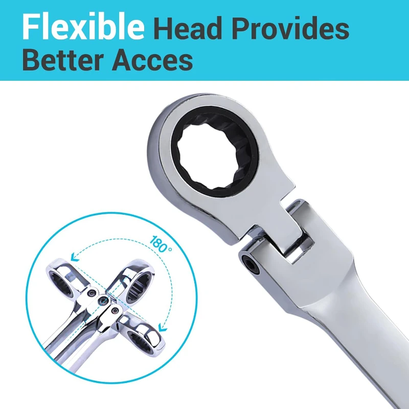 Dual Purpose Ratchet Wrench Tool Set, Multifunctional Wrench,8 Hex Wrenches For Car Maintenance, DIY Tools
Dual Purpose Ratchet Wrench Tool Set, Multifunctional Wrench,8 Hex Wrenches For Car Maintenance, DIY Tools