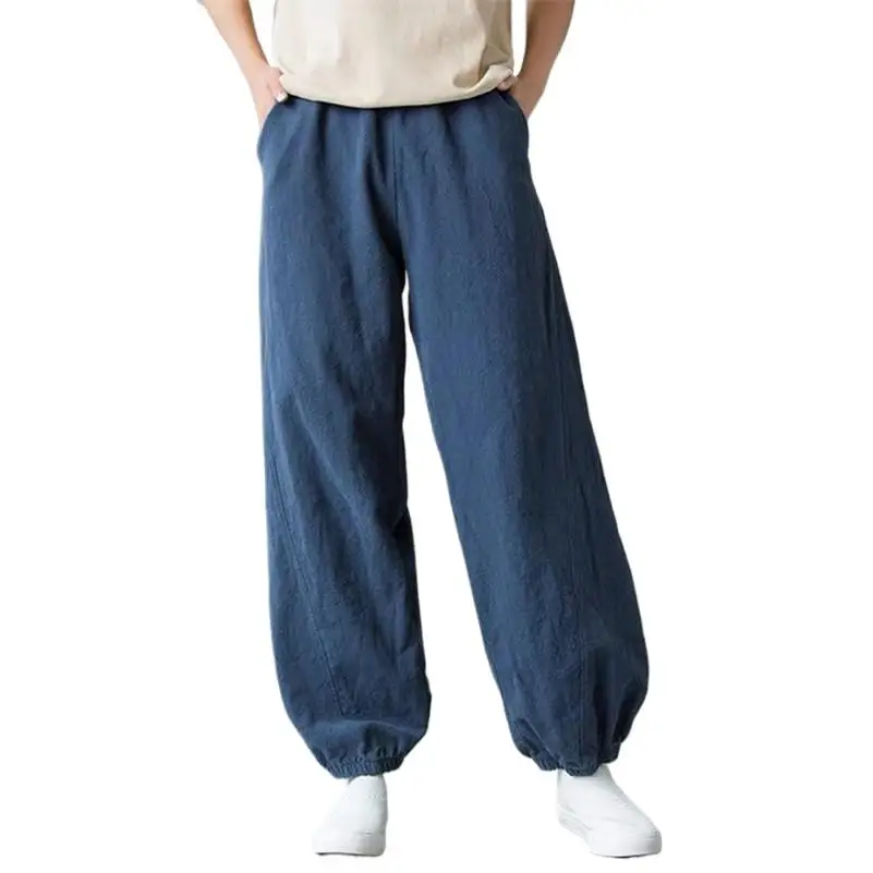 2024 Spring Autumn Women Cotton Linen pants Loose Elastic High Waist Bloomers Ladies Casual Long Pants Solid Spliced Trousers
2024 Spring Autumn Women Cotton Linen pants Loose Elastic High Waist Bloomers Ladies Casual Long Pants Solid Spliced Trousers