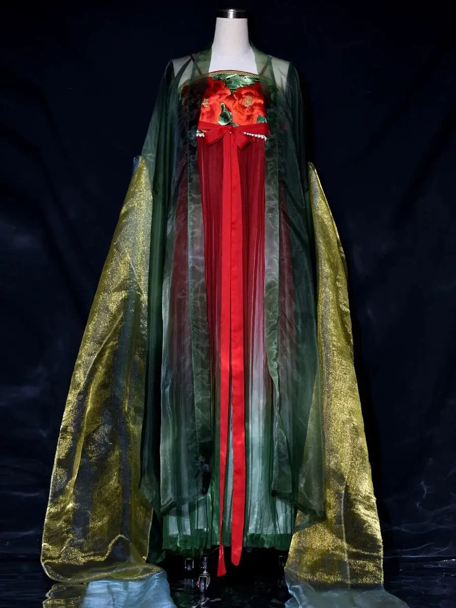 Chinese Hanfu Dress Women Traditional Embroidery Hanfu Female Carnival Fairy Cosplay Costume Hanfu Gradient Deep Green Dress
Chinese Hanfu Dress Women Traditional Embroidery Hanfu Female Carnival Fairy Cosplay Costume Hanfu Gradient Deep Green Dress
