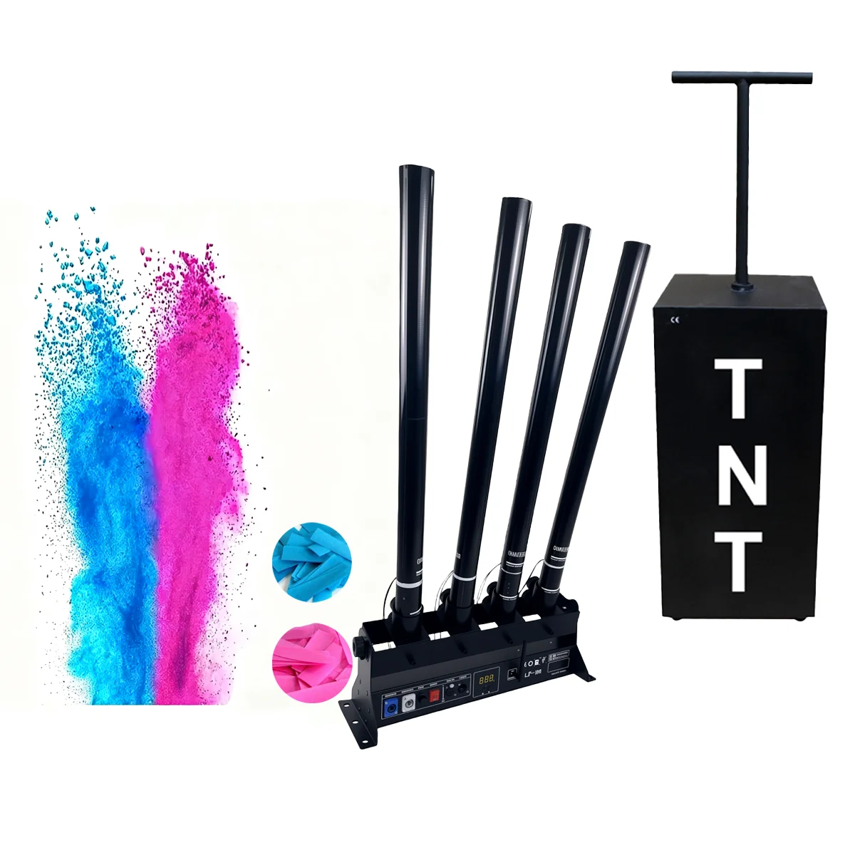 Electric Gender Reveal Smoke Blaster TNT Start Remote Control Confetti Machine Party Popper Spray Firework Supply
Electric Gender Reveal Smoke Blaster TNT Start Remote Control Confetti Machine Party Popper Spray Firework Supply