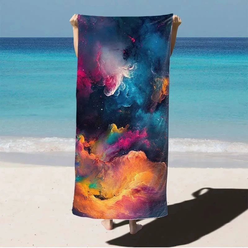Colorful Galaxy Print Beach Towel, Sunscreen Windproof Outdoor Blanket for Pool Camping Travel
Colorful Galaxy Print Beach Towel, Sunscreen Windproof Outdoor Blanket for Pool Camping Travel