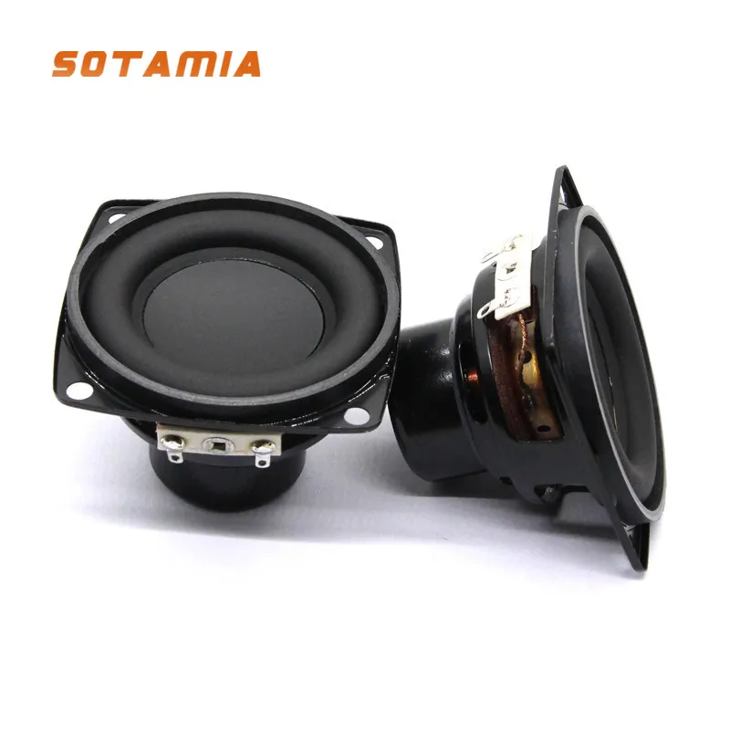 SOTAMIA 2PCS 70mm 2.8 Inch Internal Magnetic Speaker 4 Ohm 30W Full-range Bass Multimedia Speaker Bluetooth Sound Box